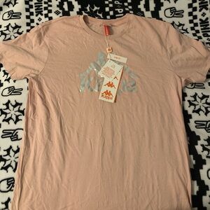 Kappa Pink T-Shirt for Women (Slim Fit)